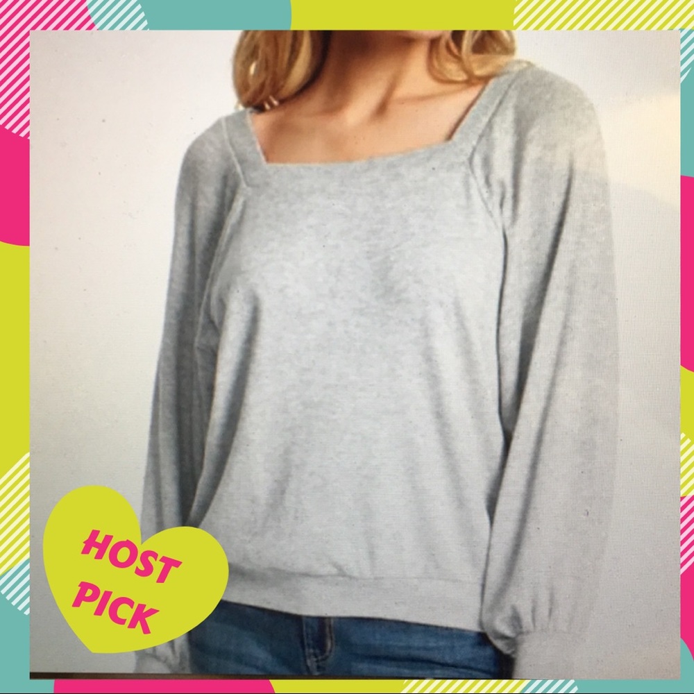 Jessica Simpson square neck top  size L